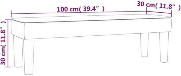 vidaXL Sitzbank Dunkelgrün 100x30x30 cm Samt 346669 Bild 3