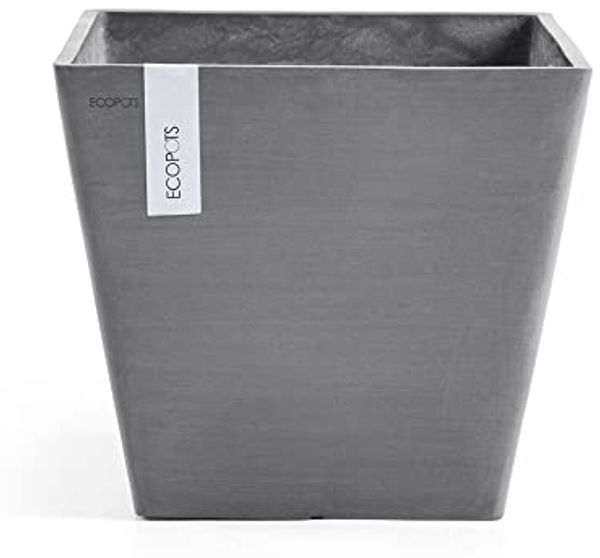 Ecopots Pflanztopf Rotterdam 30 x 30 x 26 cm grau