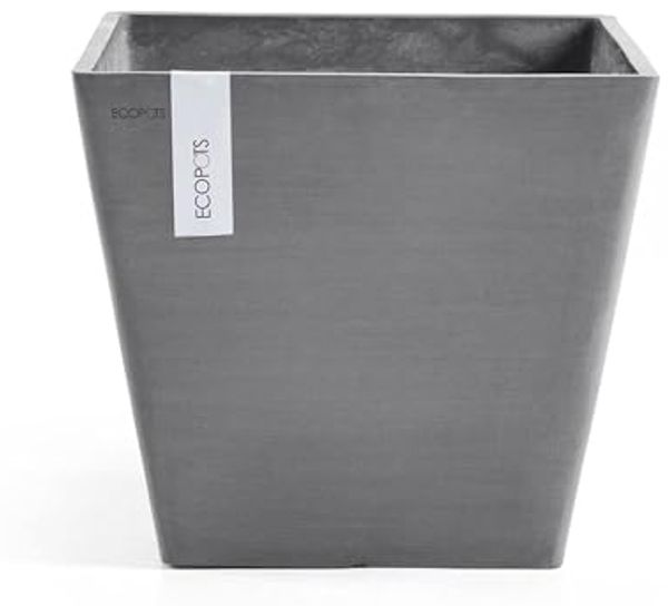 Ecopots Pflanztopf Rotterdam 30 x 30 x 26 cm grau