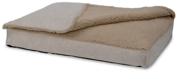 120 x 80 x 11 cm Gelflocken Hundematte Größe XL mit abnehmbarer Decke