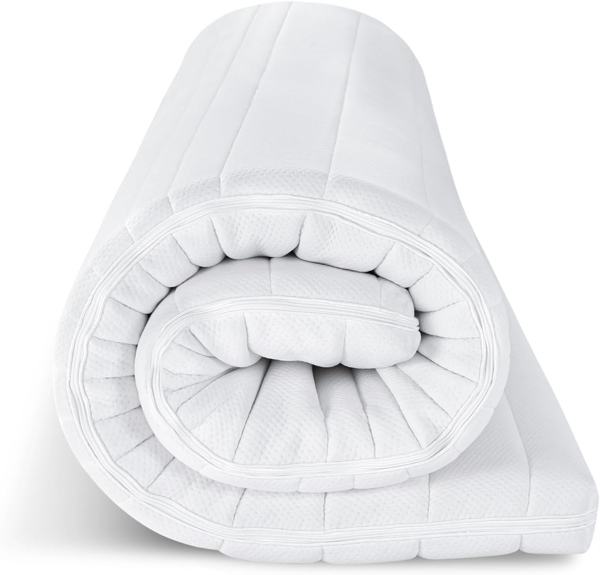 EGO HOME Matratzentopper 180x200 cm – 8cm Memory Foam Topper H2, Weicher, Premium Komfort-Topper mit Abnehmbarem & Waschbarem Bezug, Atmungsaktiv – Hochwertige Matratzenauflage für Boxspringbett Bett