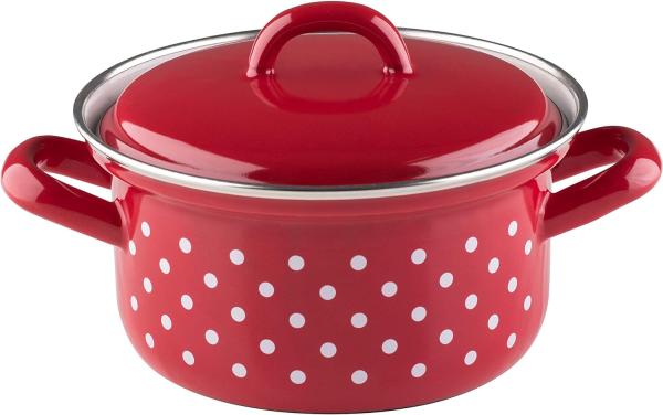 Riess Pünktchen Kasserolle mit Deckel