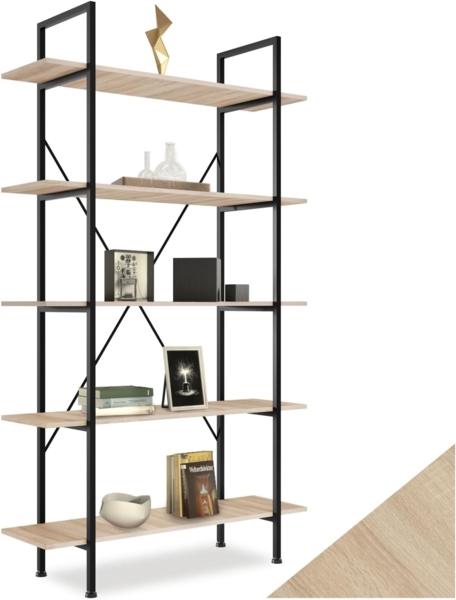 Regal Glasgow 106 x 34,5 x 179,5 cm - Industrial hellbraun