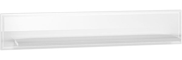 Wandboard Goldin Wandregal 120x22x23cm weiß matt / weiß Hochglanz