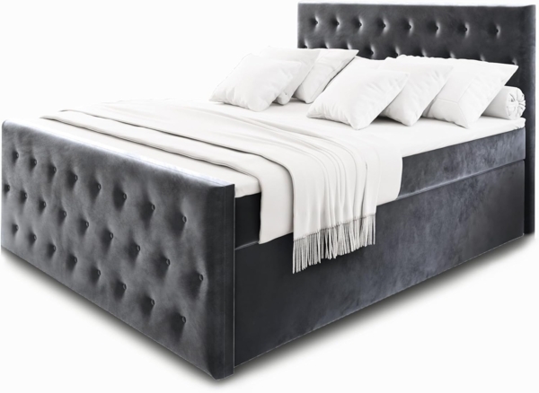 Masseno Boxbett FONDI 180x200 cm mit Bonell Matratze und Topper Bild 1