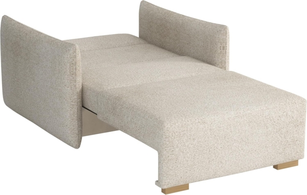 Sofa Viva Glov I mit Schlaffunktion, einsitzer Schlafsofa mit Bettkasten (Farbe: Soul 16) Bild 4