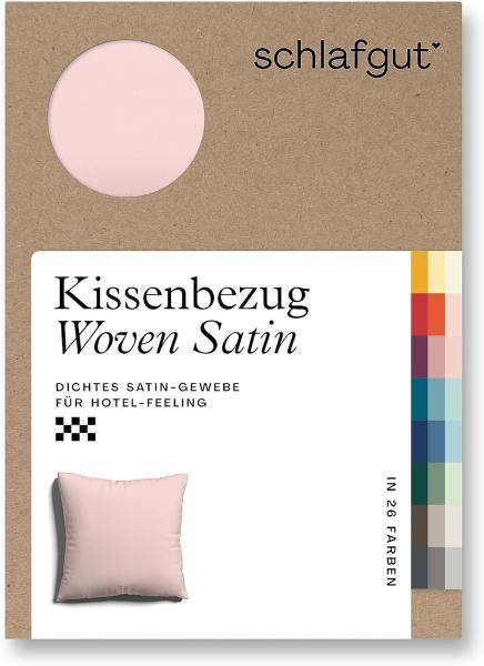 Schlafgut Woven Satin Bettwäsche|Kissenbezug einzeln 40x40 cm| purple-light