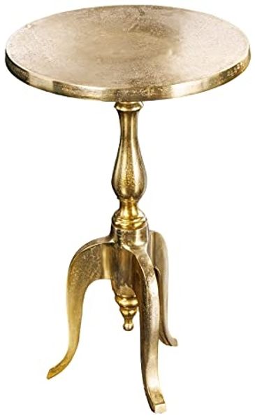 riess-ambiente Beistelltisch SAVOY 55cm gold (Einzelartikel, 1-St), Wohnzimmer · Metall · rund · Handarbeit · Barock