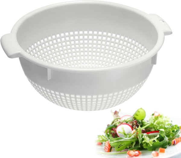 Westmark Seiher/Sieb, Mit Griffmulden und Aufsatzrasten, Kunststoff, Weiß, 21262211 Bild 1