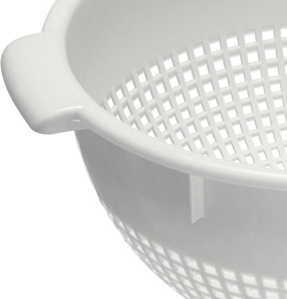 Westmark Seiher/Sieb, Mit Griffmulden und Aufsatzrasten, Kunststoff, Weiß, 21262211 Bild 6