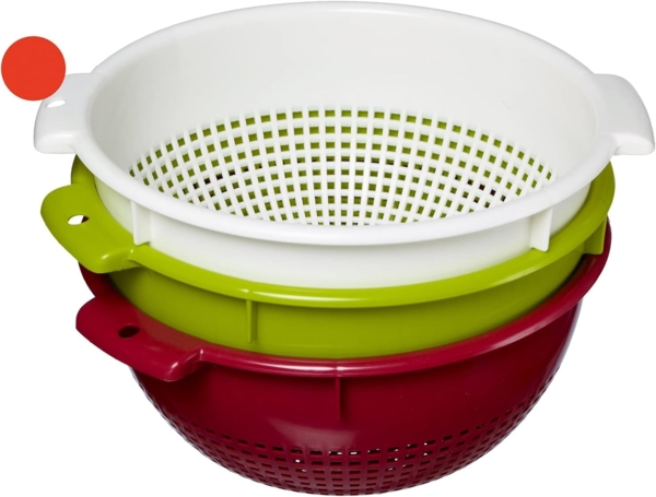 Westmark Seiher/Sieb, Mit Griffmulden und Aufsatzrasten, Kunststoff, Weiß, 21262211 Bild 7