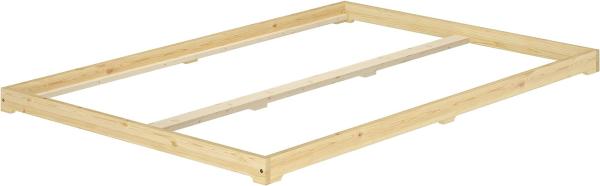Futonbett Bodenbett extra niedriges Holzett 140x200 Kiefer lackiert Zubehör wählbar V-60.47K-14Rollrost inkl. Bild 3