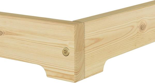 Futonbett Bodenbett extra niedriges Holzett 140x200 Kiefer lackiert Zubehör wählbar V-60.47K-14Rollrost inkl. Bild 5