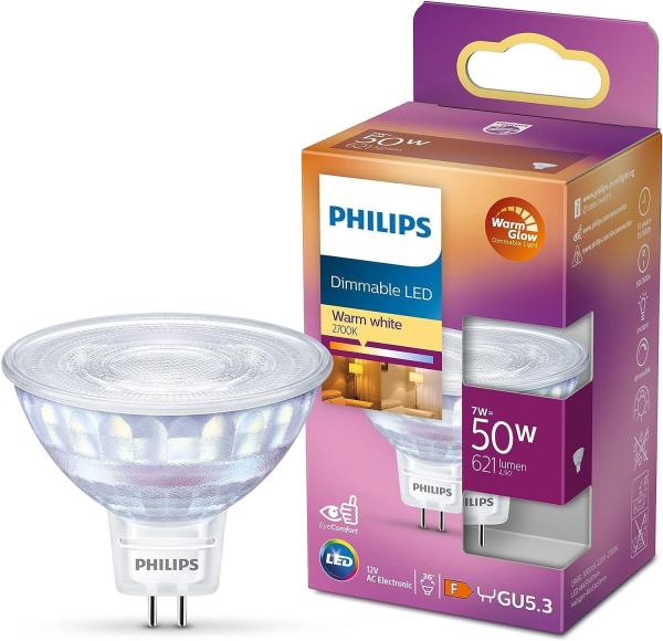 Philips LED-Lampe LED 50W GU5. 3 WW 12V 36D WGD SRT4 GU5. 3