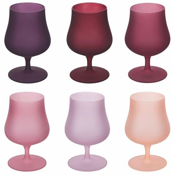 6er Set Schnapsgläser 260ml Frosted Glas Provence