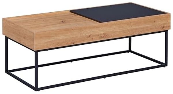 Couchtisch FILORA, 110 x 50 cm Metallfüße Optik: Artisan Eiche