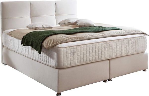 Atlantic Home Collection Alina Grüne Betten, creme-weiß, 180x200 cm