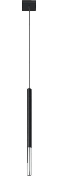 SOLLUX SL. 0885 Pendelleuchte MOZAICA 1 schwarz/Chrom L: 80, B: 80, H: 1000, G9/40W, dimmbar