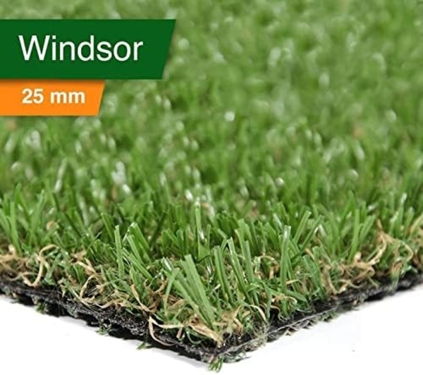 Floordirekt Premium Kunstrasen - Rasenteppich - Rollrasen - Kunststoffrasen - Garten-Rasen - Rasen für Balkon, Terrasse & Garten (Windsor (Höhe: 25mm) 200x400 cm Bild 3