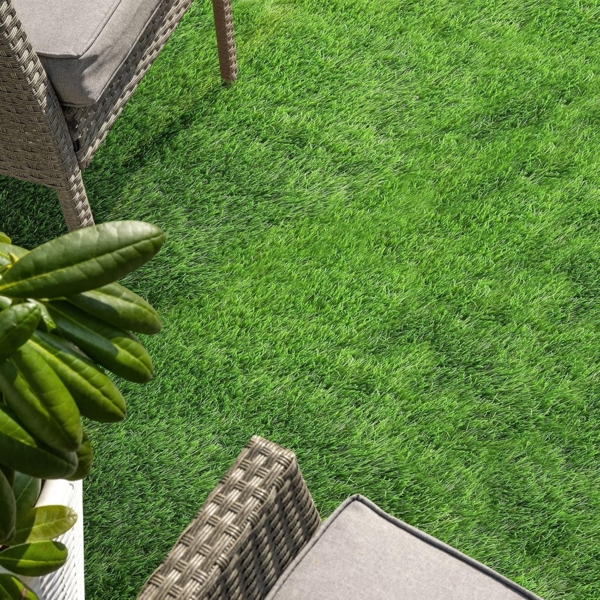 Floordirekt Premium Kunstrasen - Rasenteppich - Rollrasen - Kunststoffrasen - Garten-Rasen - Rasen für Balkon, Terrasse & Garten (Windsor (Höhe: 25mm) 200x400 cm Bild 7