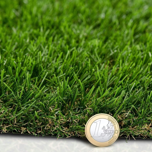 Floordirekt Premium Kunstrasen - Rasenteppich - Rollrasen - Kunststoffrasen - Garten-Rasen - Rasen für Balkon, Terrasse & Garten (Windsor (Höhe: 25mm) 200x400 cm Bild 2