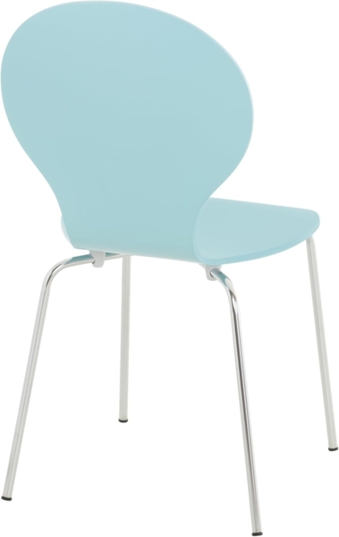 4er Set Besucherstuhl Diego, Blau Bild 6