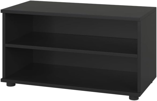 Wohnzimmerschrank Berno Schwarz 70.8 x 38.9 cm mit 2 Fächern Vicco