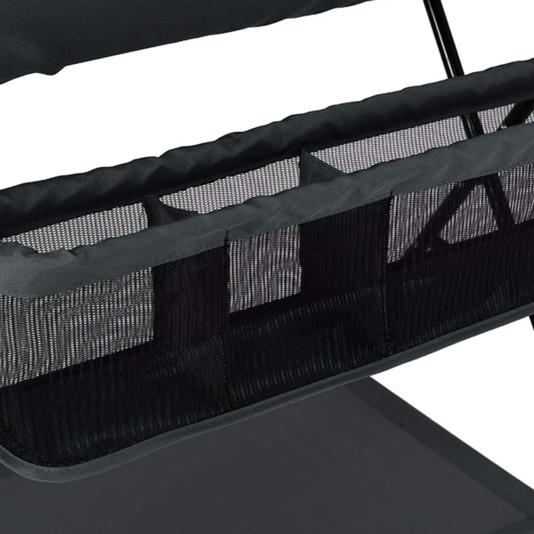 OHMG Baby Wickelkombi Klappbare Wickelkommode,Wickeltisch mit Rollen,Mobiler Wickeltisch mit Wickelauflage,Sicherheitsgurt und Ablagefächern,Wasserdicht und Höhenverstellbar,Stabil Bild 6