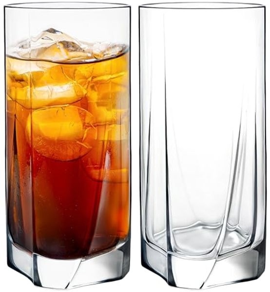 KONZEPT Gläser-Set 6 teilig/12 teilig, Longdrinkgläser, groß-280ml, 6-tlg, sicheres,Klares Glas ohne Mängel, Robust und langlebig