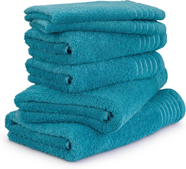 Möve Handtuch Set New Classic, Walkfrottier (Set, 6-St), 2x Gäste-, 2x Hand- und 2x Duschtücher