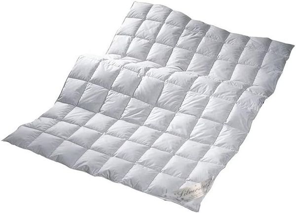 Typ Eiderdaune Silverstar extra leichte Einziehdecke 155x220 cm Sommerdecke 90/10 Daune TES1