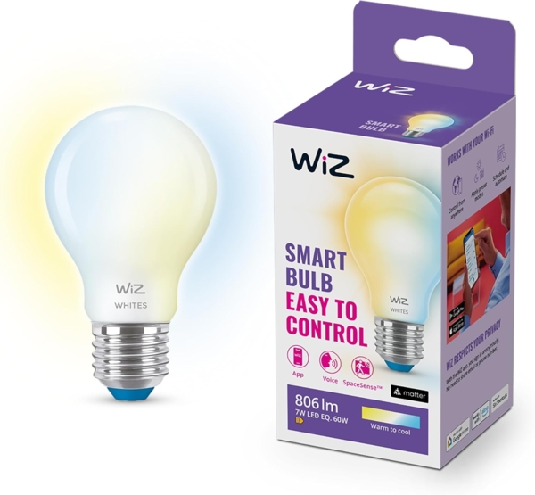 WiZ Standard E27 bulb frosted glass