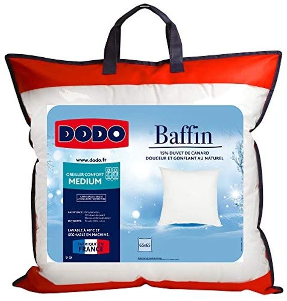 DODO - BAFFIN Kopfkissen StoffStoff Weiß - B 65 cm x H 12 cm x L 65 cm