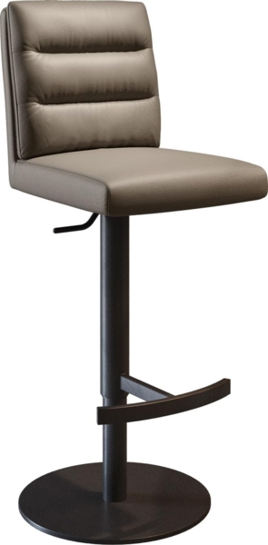 Barstuhl Pela-Flex Echt-Leder Schlamm Drehfuß höhenverstellbar Metall Schwarz drehbar