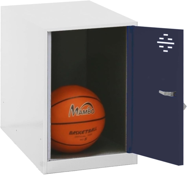 Simon Rack Schließfächer, Metall, 475 x 300 x 500 cm, Weiß/Anthrazit, Metall Bild 3