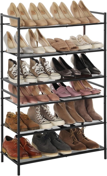 Songmics Schuhregal Schuhablage, stapelbar für 9-12 Paar Schuhe Bild 4