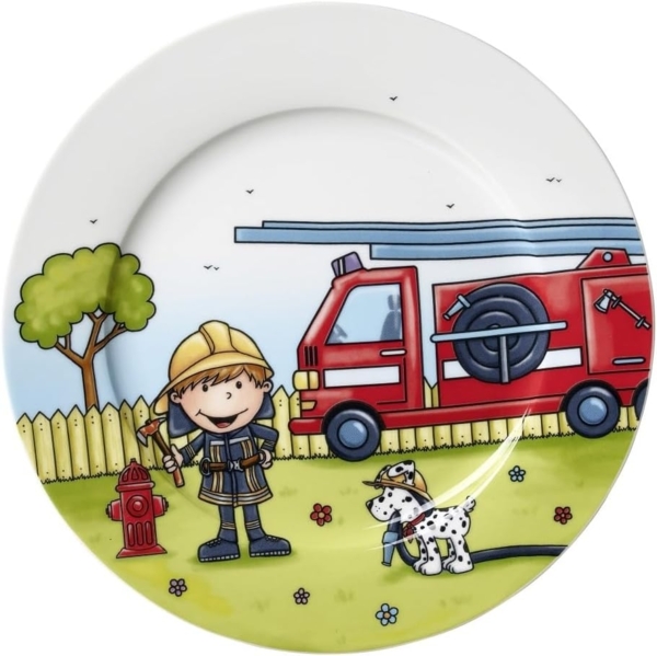 Teller 19cm Feuerwehrmann Bernie