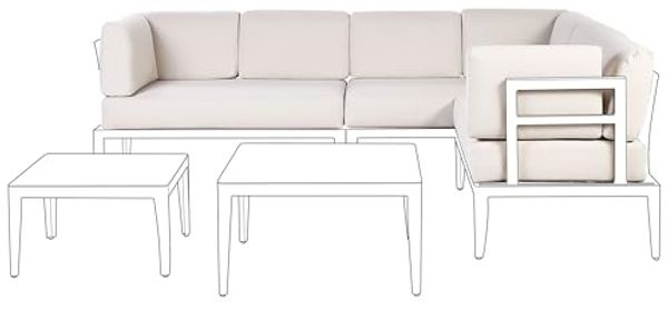 Outdoor Kissenbezug Set RIMA III Hellbeige