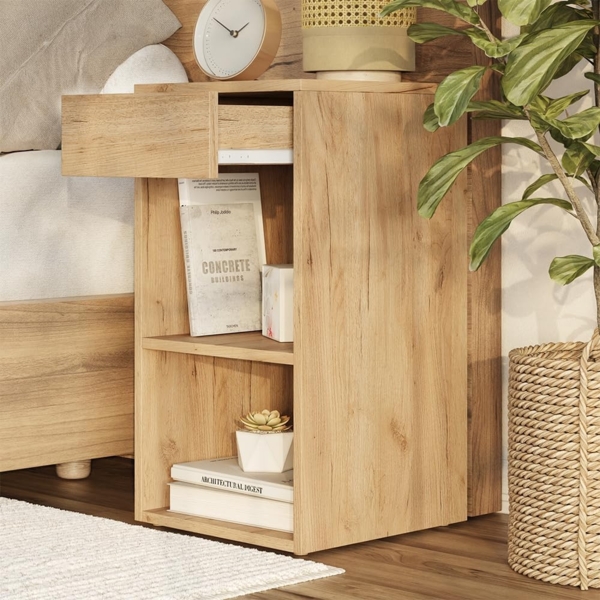 Nachttisch Dany Goldkraft Eiche 2er Set Vicco Bild 4