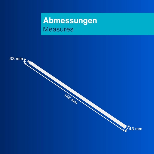 REV Feuchtraumleuchte LED Slim Pro 22W 2200 lm 146 cm IP65 Bild 5
