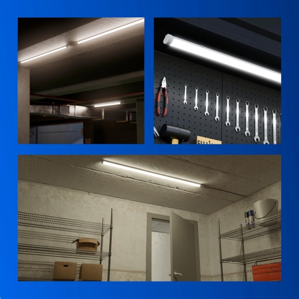 REV Feuchtraumleuchte LED Slim Pro 22W 2200 lm 146 cm IP65 Bild 3