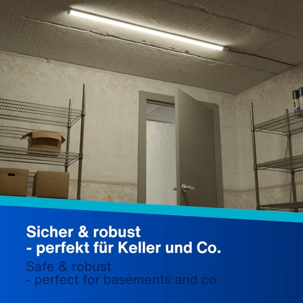 REV Feuchtraumleuchte LED Slim Pro 22W 2200 lm 146 cm IP65 Bild 8