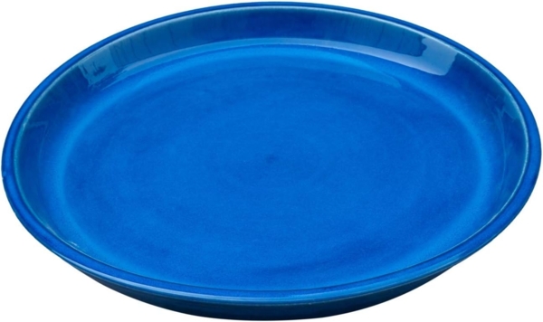 Teramico Blumentopfuntersetzer Pflanzteller Untersetzer für Blumentöpfe 40cm Royal Blau Vogeltränke, 100% Frostfest