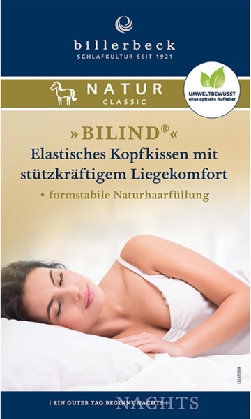 Billerbeck 1415100002 Naturkissen 345 Bilind, 40/60 cm weiß Bild 4