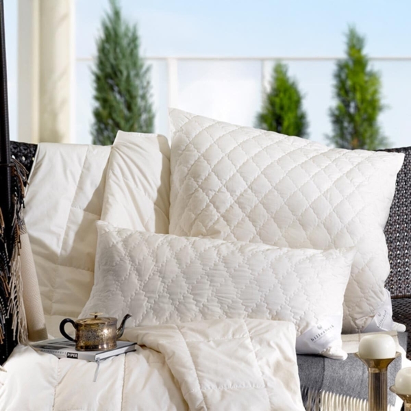 Billerbeck 1415100002 Naturkissen 345 Bilind, 40/60 cm weiß Bild 2