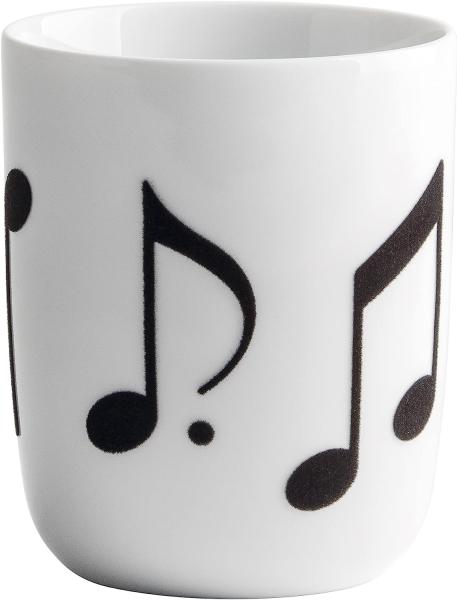 Becher 0,35 l touch! Pronto Statement Mugs touch! Schwarz Music Kahla Becher - Mikrowelle geeignet, Spülmaschinenfest