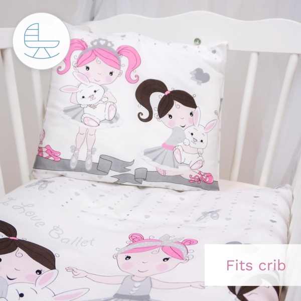 2-teiliges Baby Kinder Bettbezug 80x70 cm mit Kopfkissenbezug - Muster 10 Bild 7