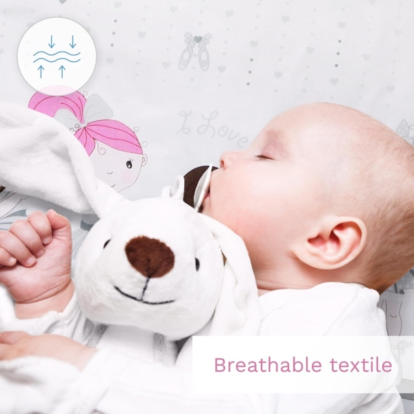 2-teiliges Baby Kinder Bettbezug 80x70 cm mit Kopfkissenbezug - Muster 10 Bild 9