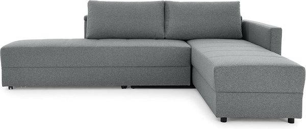 LOOKS by Wolfgang Joop Looks III Designer Sofa mit Boxspringfederung, Ecksofa mit Bettfunktion, dunkelgrau, 287 x 229 x 77 cm
