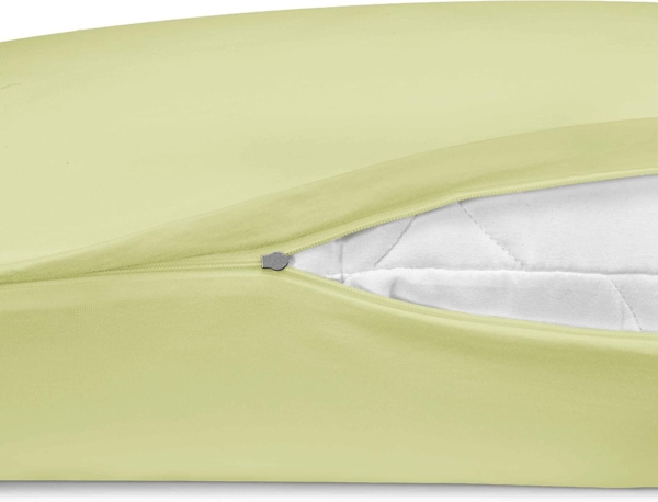 biberna Feinjersey-Spannbetttuch 0077144, pistaziengrün, 2x 40x80cm Bild 4